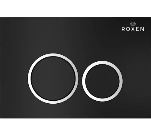 Унитаз приставной Roxen Antares в комплекте с инсталляцией Attach 5 в 1 966880 кнопка: черный матовый с хромированной окантовкой клавиш