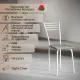 Стул Mio Tesoro Сигма серый/белый