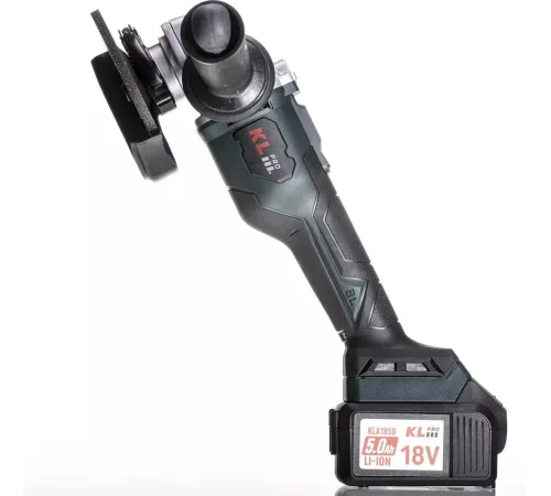 Угловая шлифмашина KLPRO KLAT18BS-50 с 2-мя АКБ, кейс