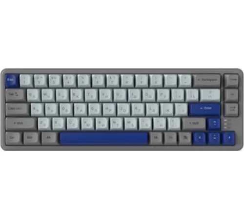 Клавиатура Ritmix RKB-568BL серый/голубой
