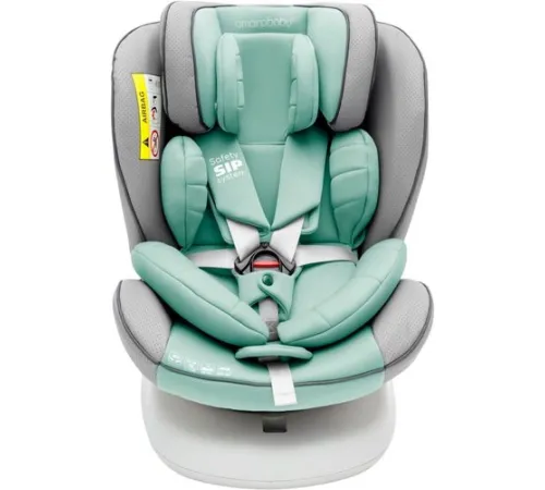 Детское автокресло Amarobaby Champion Isofix AMARO-2008CH-Se/Bi серый/бирюзовый