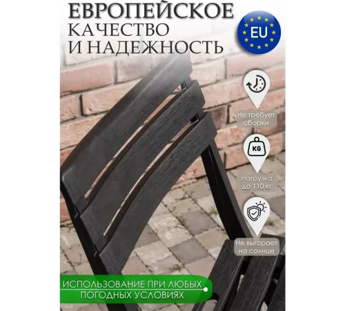Стул Ipae Progarden Birki BIR80CAN антрацит
