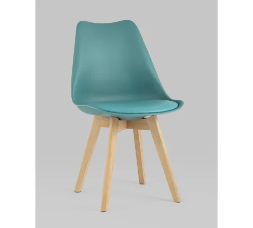 Стул Stool Group Frankfurt New Y863 серо-зеленый/деревянные ножки