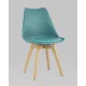 Стул Stool Group Frankfurt New Y863 серо-зеленый/деревянные ножки