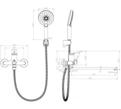 Смеситель Lemark Minima LM3851C