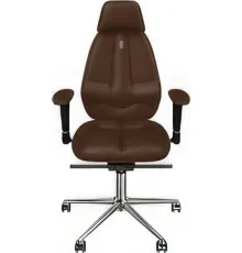 Офисное кресло Kulik System Classic Maxi азур, шоколад с подголовником