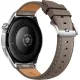 Умные часы Huawei Watch GT 6 46 мм серебристый, с коричневым кожаным ремешком, международная версия
