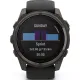 Умные часы Garmin Fenix 8 Solar, Sapphire 51мм титановый угольно-серый с DLC-покрытием и черным ремешком