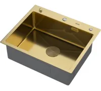 Кухонная мойка ARFEKA Eco AR 600*500 POP-UP GOLD PVD NANO