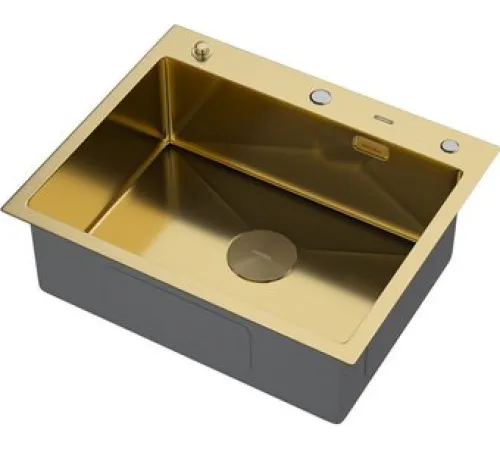 Кухонная мойка ARFEKA Eco AR 600*500 POP-UP GOLD PVD NANO