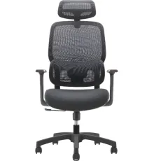 Офисное кресло SitZone U-073A сетка/ткань, черный