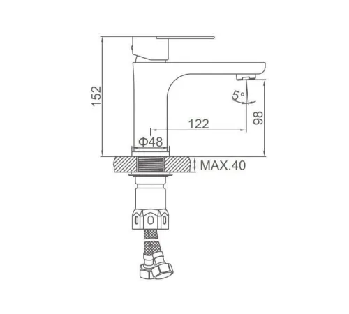 Смеситель Ledeme L71018