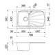 Кухонная мойка Elleci Living 300 Bianco Titano 68