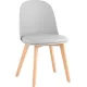 Стул Stool Group Fog с подушкой SL-7022DM светло-серый, деревянные ножки