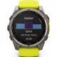 Умные часы Garmin Fenix 8 Solar, Sapphire 51мм титановый, желтый силиконовый ремешок
