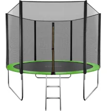 Батут GetActive Jump 10FT - 305 см с лестницей, внешней сеткой зеленый