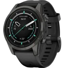 Умные часы Garmin Epix Pro Gen 2 Sapphire 42 мм карбоново-серый титан/черный