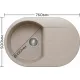 Кухонная мойка Polygran Atol-760 серый 14