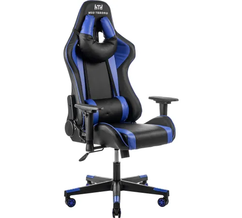 Игровое геймерское кресло Mio Tesoro Winner 8051 черный/синий
