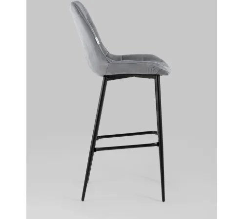 Стул Stool Group Флекс велюр барный серый