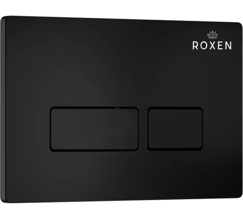 Унитаз подвесной Roxen Royal Matt в комплекте с инсталляцией StounFix Dual Fresh 6 в 1 968211 кнопка: черный