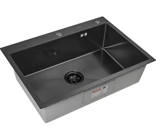 Кухонная мойка ARFEKA ECO AR 700*500 BLACK PVD NANO DECOR