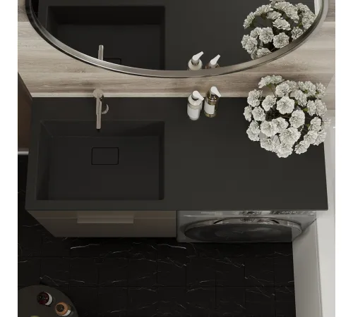 Умывальник Roxen Faber 110L 30010110L-B черный