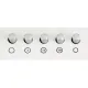 Кухонная вытяжка Krona JESSICA slim 500 white push button