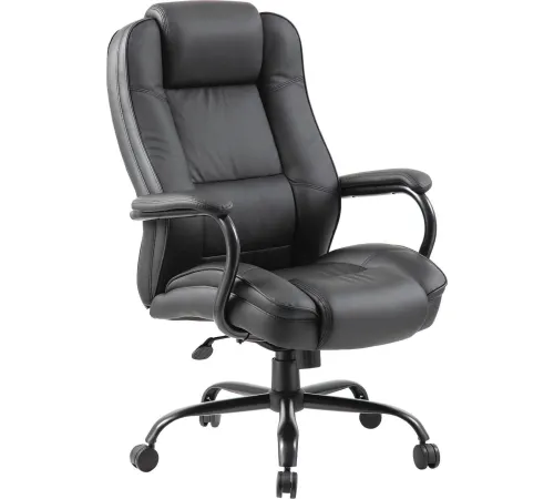Кресло Brabix Heavy Duty HD-002 кожзам, черный