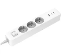 Удлинитель Xiaomi Mi Power Strip 20W 2C1A XMCXB01EU USB Type-A + 2 USB Type-C, белый, международная версия