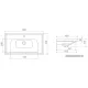 Умывальник CeraStyle Frame 80 031200-u