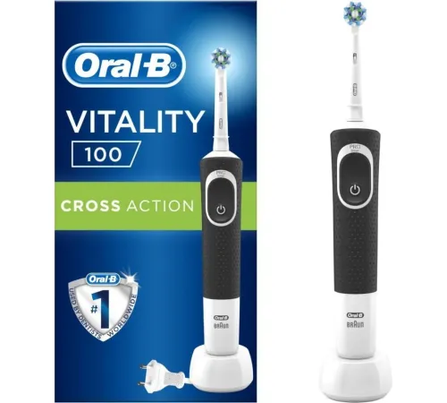 Электрическая зубная щетка Oral-B Vitality 100 Cross Action D100.413.1 черный