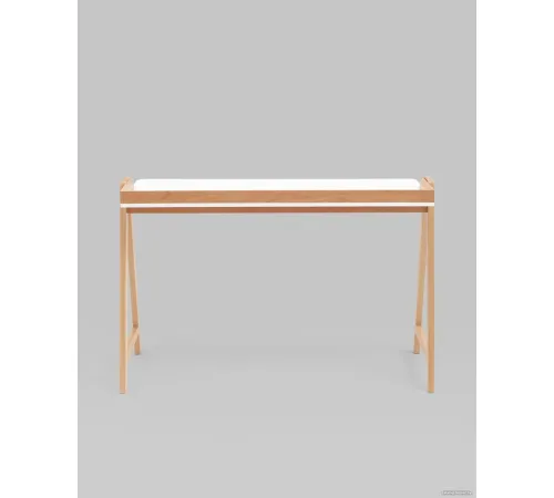 Стол Stool Group Pyramid 118x53 T-002-P белый/светлое дерево