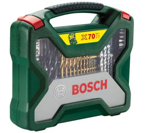 Универсальный набор инструментов  Bosch Titanium X-Line 2607019329 70 предметов