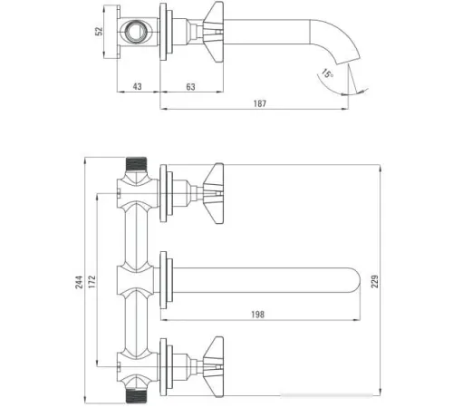 Смеситель Deante Temisto BQT 054D