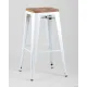Табурет Stool Group TOLIX WOOD барный белый глянцевый