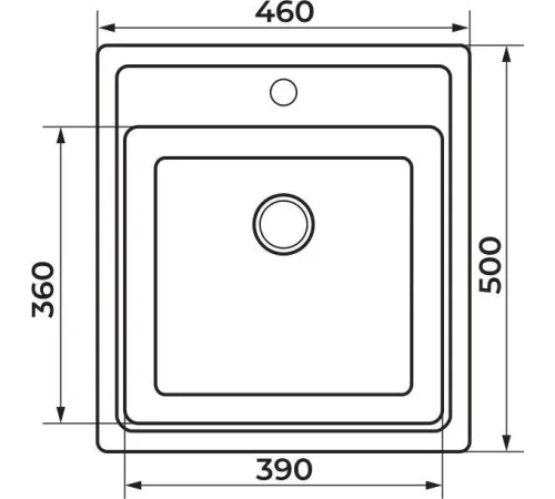Кухонная мойка Granrus GR-460 антрацит