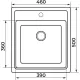 Кухонная мойка Granrus GR-460 антрацит
