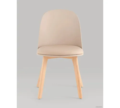 Стул Stool Group Fog с подушкой SL-7022DM бежевый, деревянные ножки