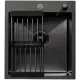 Кухонная мойка Diamond 450*500, коландер, дозатор BLACK DECOR