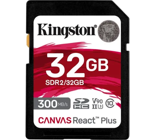 Карта памяти Kingston Canvas React Plus SDHC 32GB SDR2/32GB