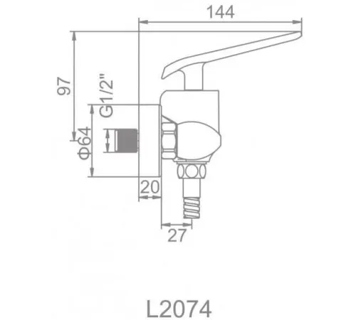 Смеситель Ledeme L2074