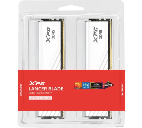 Оперативная память ADATA XPG Lancer Blade RGB 2x32ГБ DDR5 6000 МГц AX5U6000C3032G-DTLABRWH