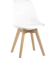 Стул Stool Group Frankfurt New Y863 белый/деревянные ножки