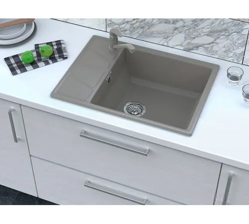 Кухонная мойка GranFest GF-V-680L иней