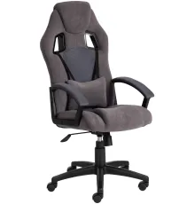 Кресло TetChair Driver флок/ткань, серый