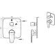 Смеситель без скрытого механизма Bravat Source PB8173218BW-2-ENG