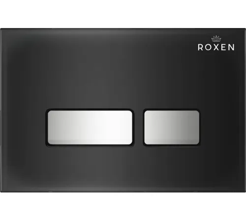 Унитаз подвесной Roxen Vine Tornado в комплекте с инсталляцией StounFix Dual Fresh 6 в 1 979025 кнопка: черный глянцевый