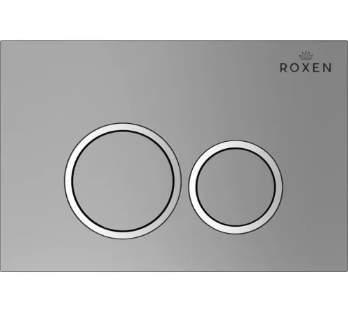 Унитаз подвесной Roxen Royal Matt в комплекте с инсталляцией StounFix Dual Fresh 6 в 1 968246 кнопка: хром - матовый
