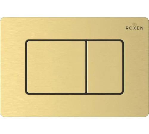 Унитаз приставной Roxen Antares в комплекте с инсталляцией Roxen Attach 5 в 1 968415 кнопка: брашированное золото